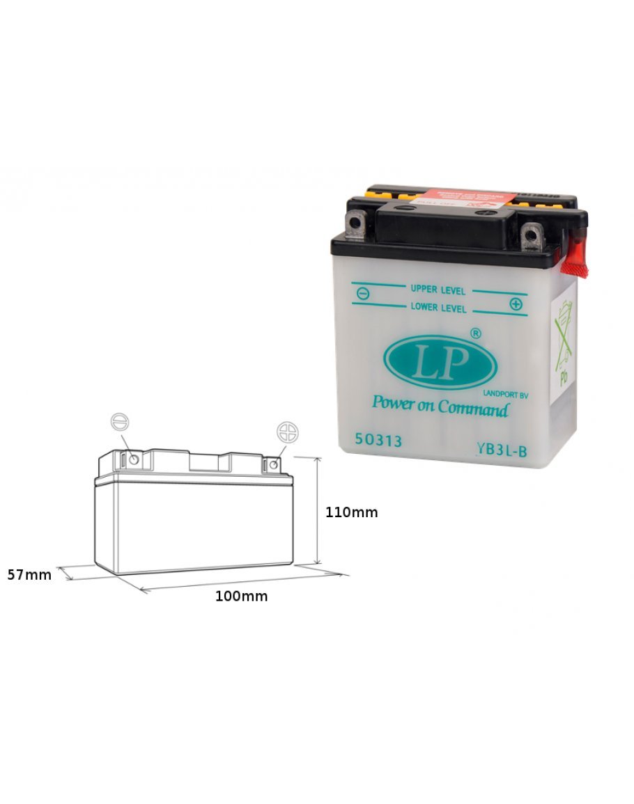 Batéria LP YB3L-B 12V 3Ah 99x57x111