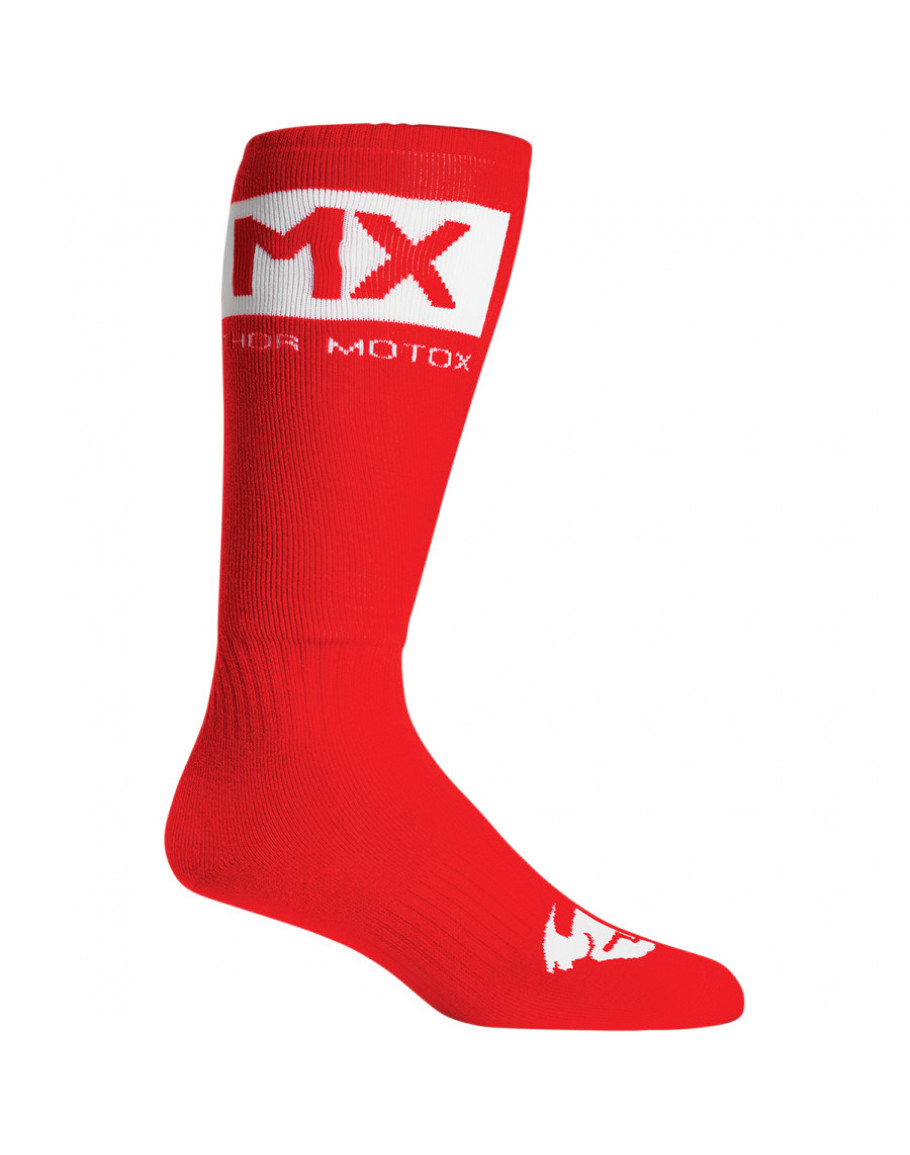 Ponožky Thor MX SOLID red/white 44-47