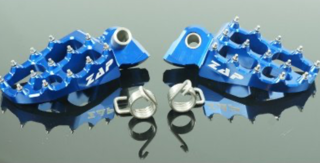 ZAP stupačky Yamaha/KTM/Husaberg/GasGas modré