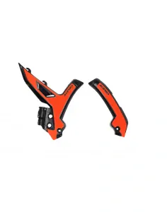 Chrániče rámu Acerbis X-grip KTM SX/SXF/XC-F 2023-2024,EXC/EXC-F 2024 čierno-oranžové