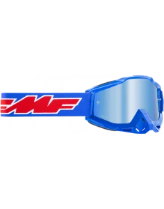 Okuliare 100% FMF POWERBOMB Rocket blue so zrkadlovým sklom