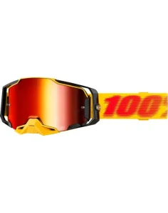 100% Armega TETSU mirror red lens
