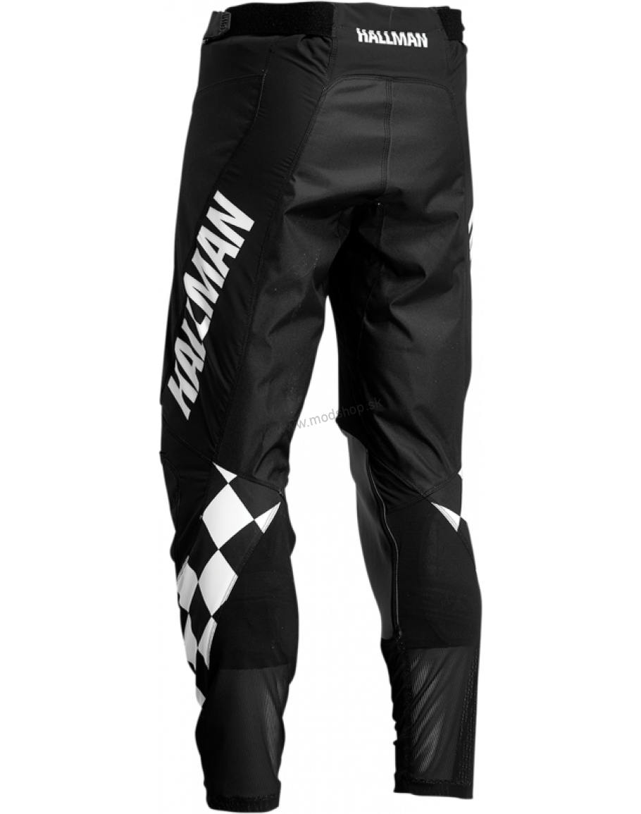 Nohavice Thor Hallman Differ Cheq black/white