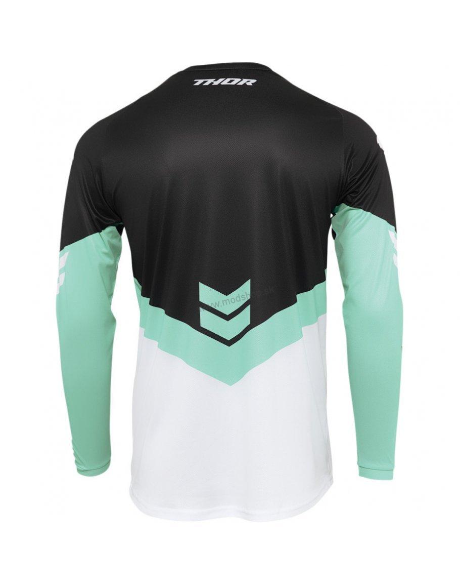 Dres Thor Sector Chev black/mint 2022 detský