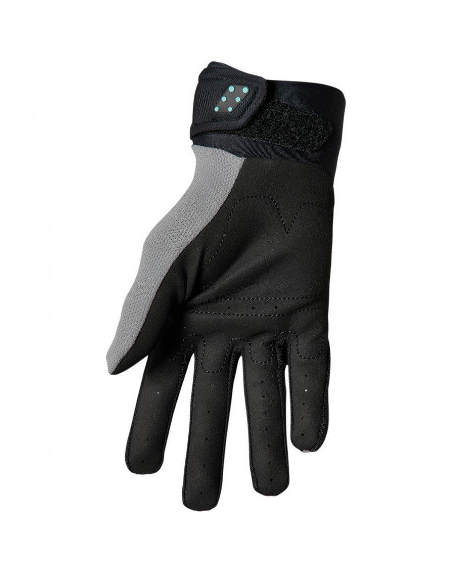 Rukavice Thor Spectrum gray/black/mint 2022 detské