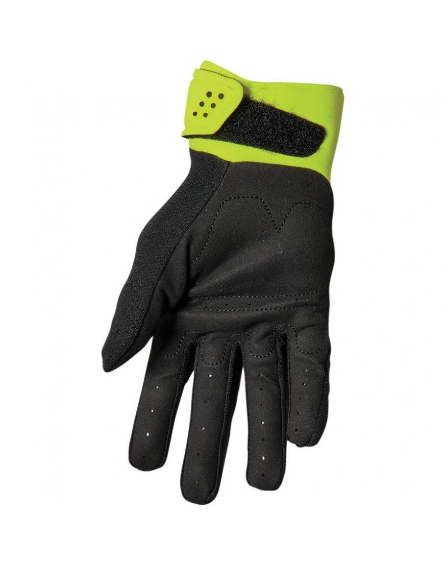 Rukavice Thor Spectrum black/acid 2022 detské
