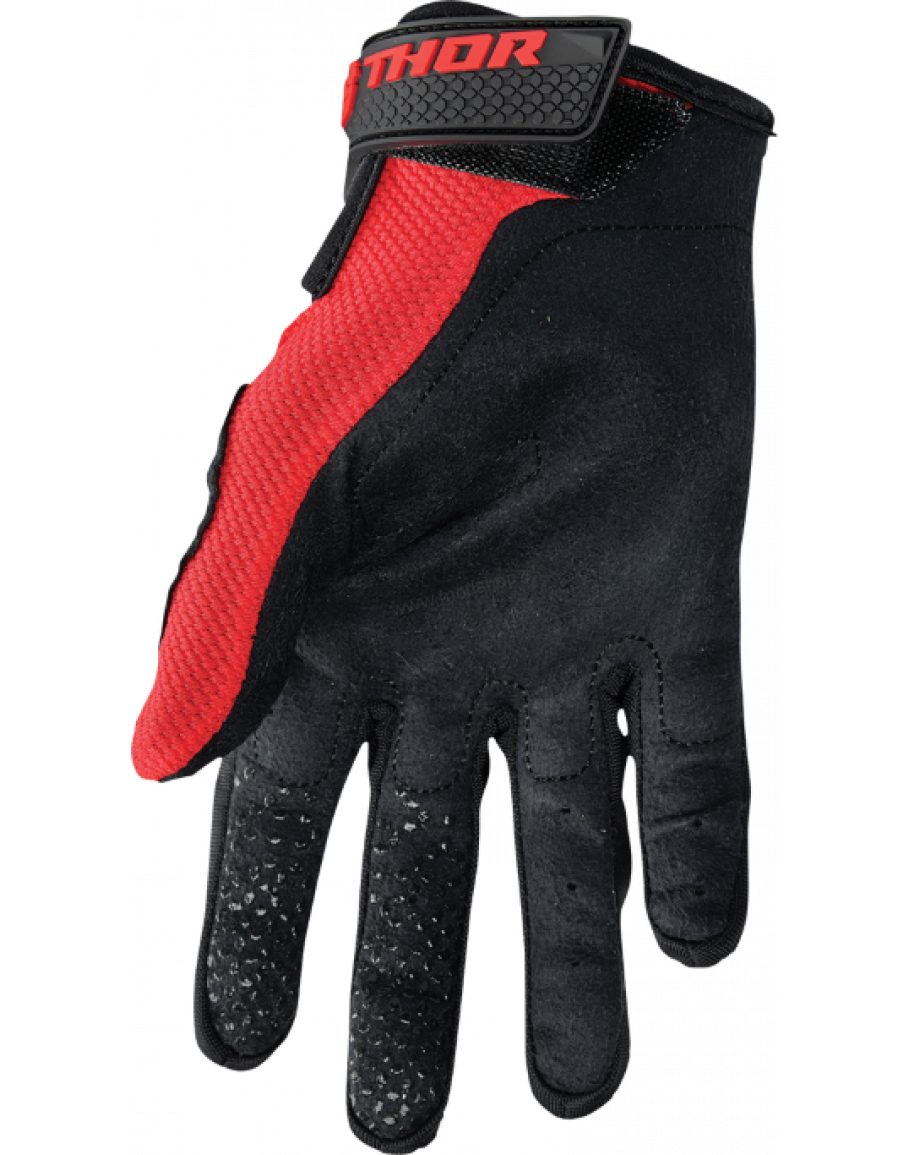 Rukavice Thor Sector red 2023 detské