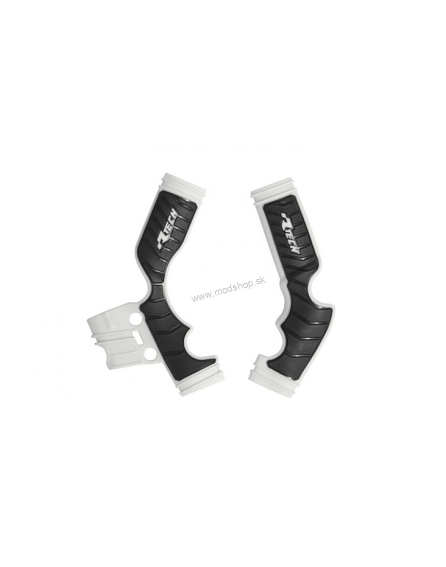	 Chrániče rámu Rtech KTM SX 65 16-23, Husqvarna TC 65 17-23, GasGas MC 65 21-23 bielo-čierne