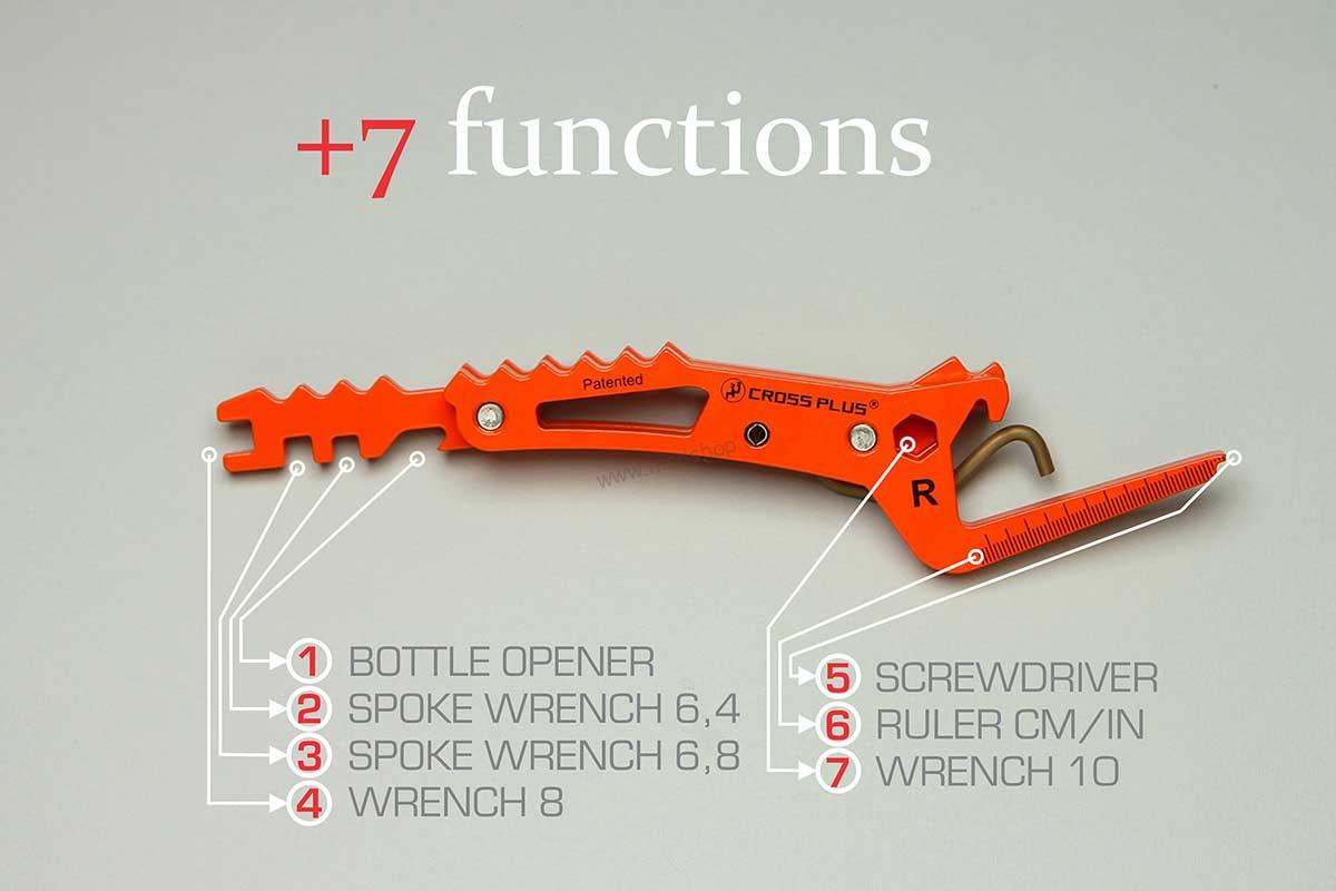Stupačky spolujazdca Crossplus UNIVERSAL ORANGE