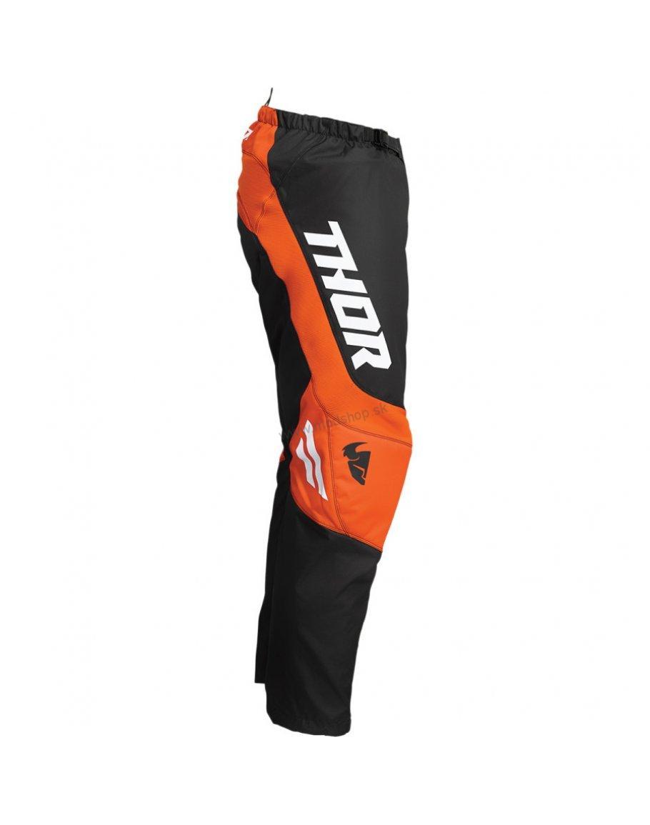 Nohavice Thor Sector Chev charcoal/red orange 2022