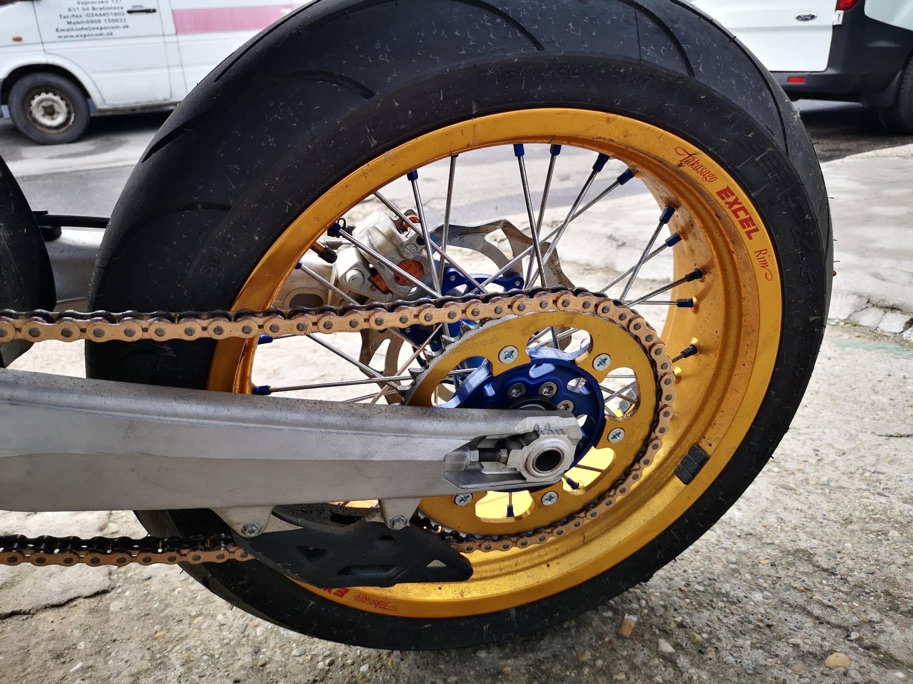 Excel Takasago Rims Supermoto 17" Kolesá GOLD- Farebnosť voliteľná