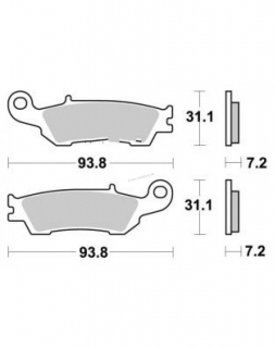 Brzdové platničky Kyoto Yamaha YZ/YZF predné