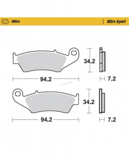 Brzdové platničky Moto-Master Nitro Sport / BETA,GAS GAS,Honda,Kawasaki,Suzuki,Yamaha predné