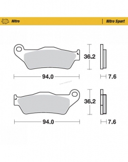 Brzdové platničky Moto-Master Nitro Sport/ KTM,Husaberg,Husqvarna,Sherco,TM predné